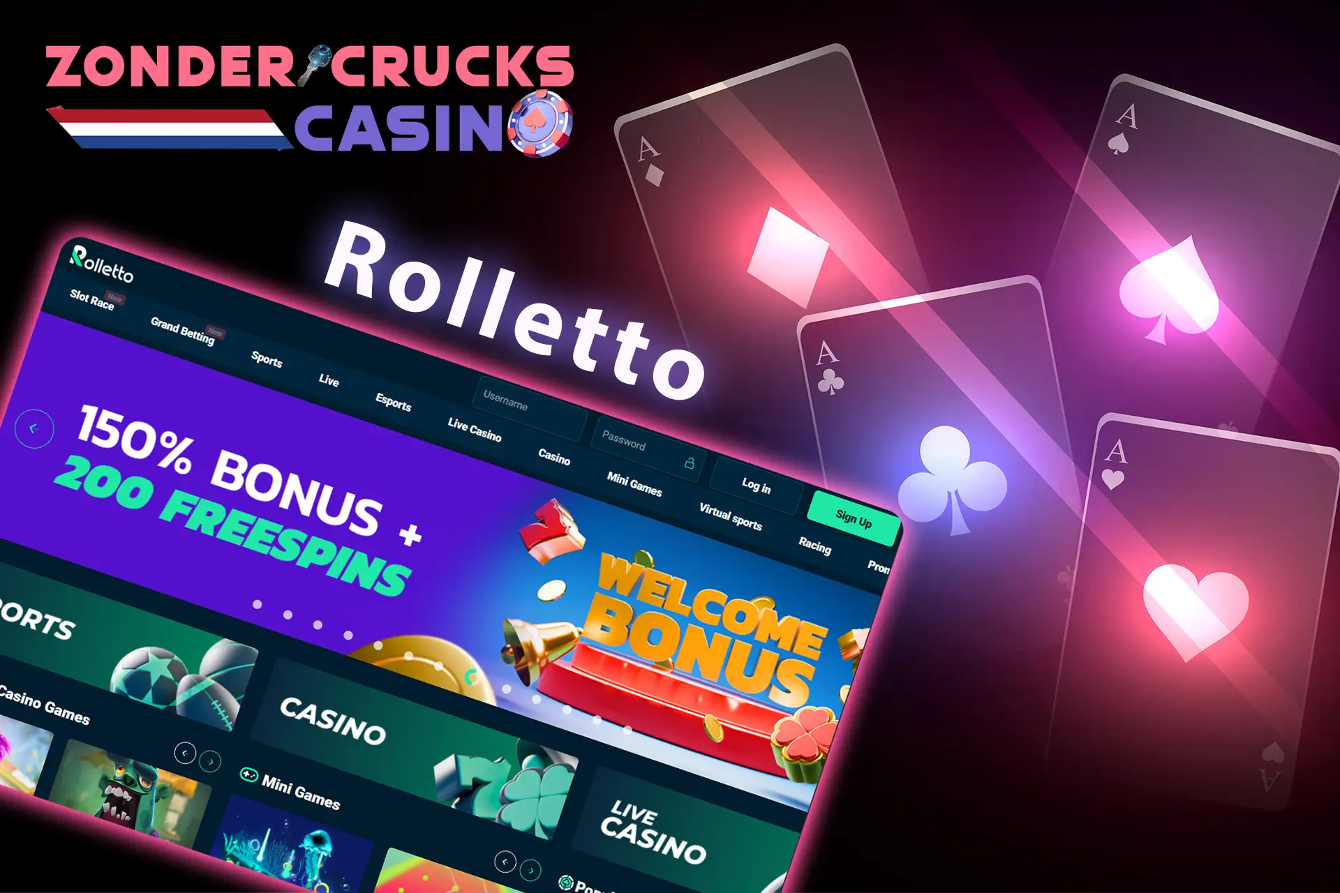 Rolletto bookmaker zonder Cruks